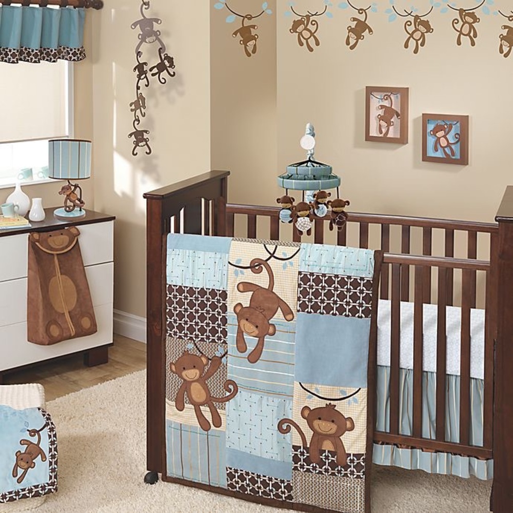 13 piece NWT Lambs & Ivy giggles nursery set